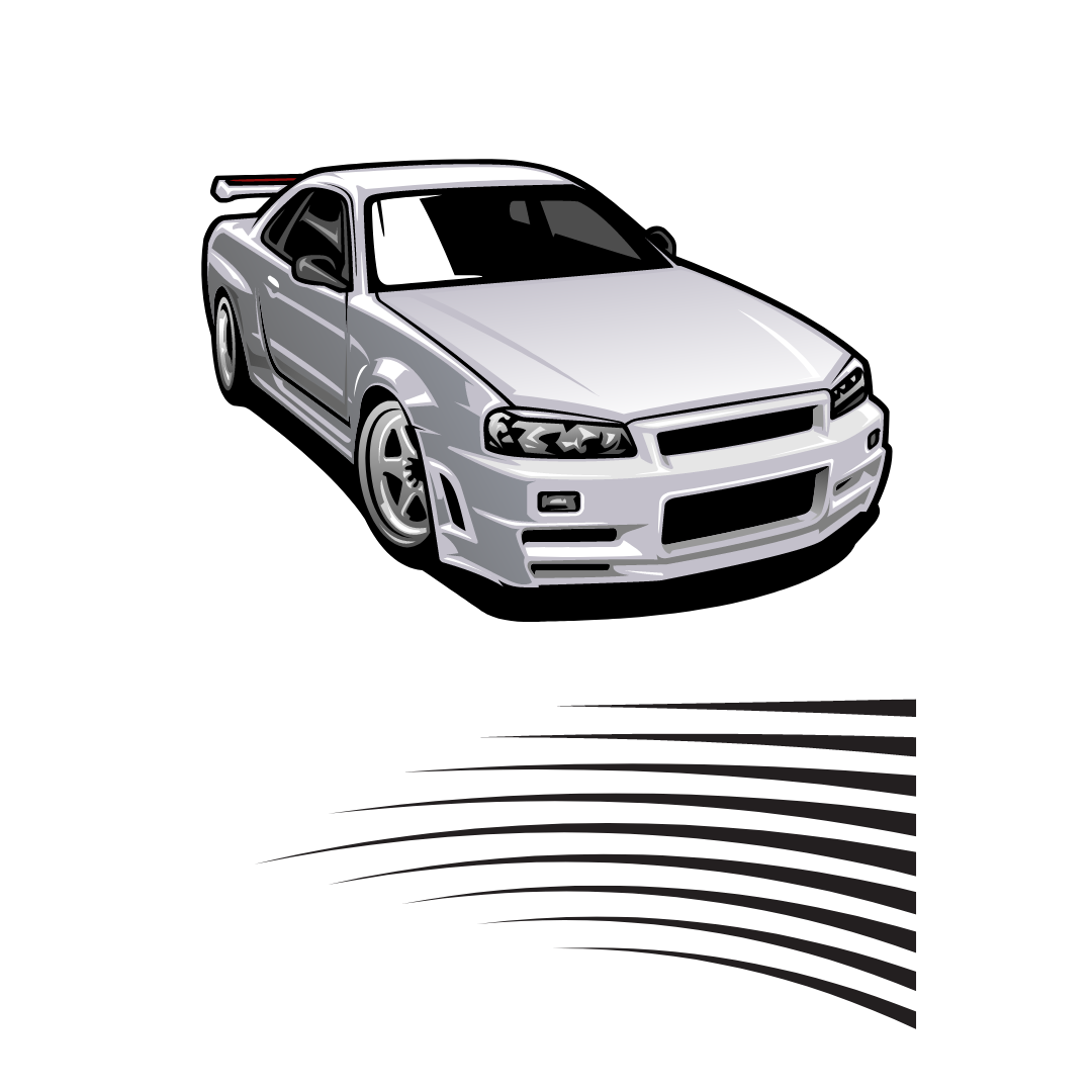 White car png